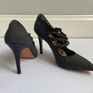 Sam Edelman gray Mary Jane pumps size 8